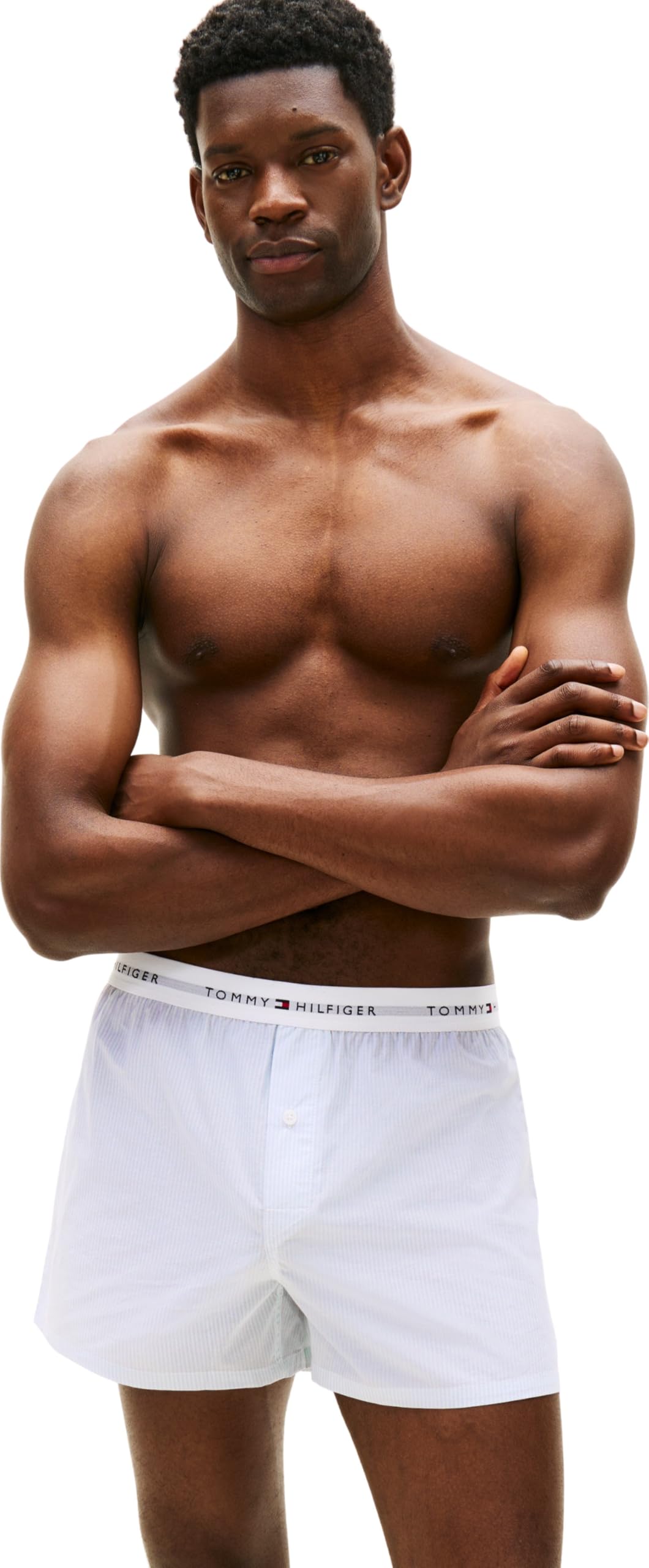 Tommy Hilfiger 2p Woven Boxer Print Um0um03915 Boxer Uomo (Pacco da 2)