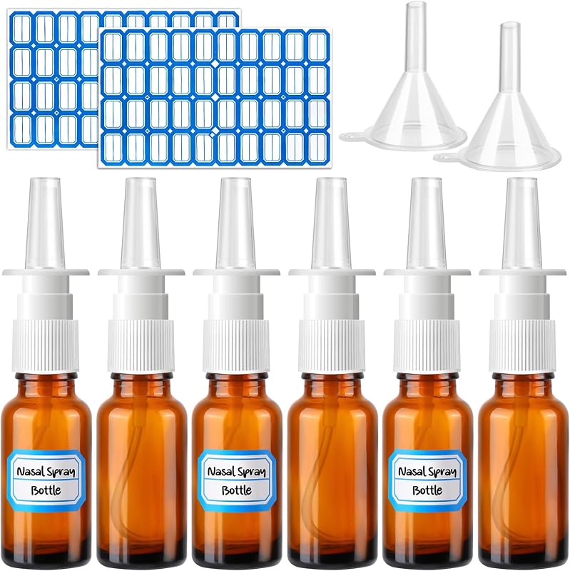 Frascos spray recarregáveis de vidro ZHWKMYP 20 mL, pacote com 10