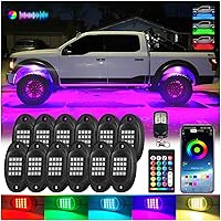 Vista 14 de 1 Cápsula de Repuesto para Cápsula Dañada para Luces de Roca LED RGB Segmentadas de 12v Luz Inferior Multicolor Impermeable de Neón para Jeep