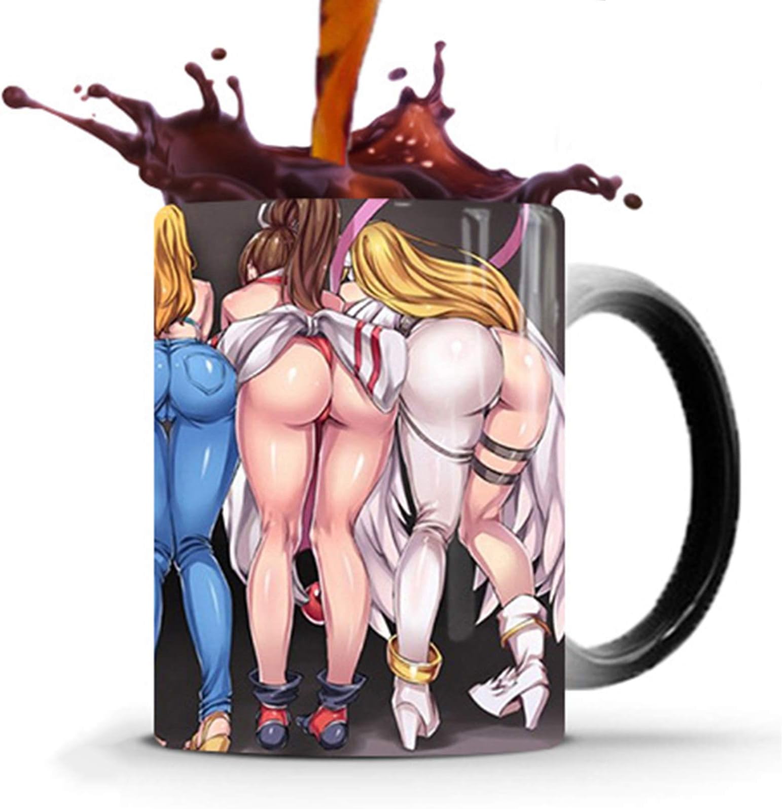 Heat Changing Mug, Heat Sensitive Ceramic Coffee Mugs Magic Mug Perfect Novelty Gift/Father Gifts 350 ml (12oz)