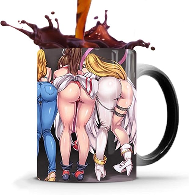 Heat Changing Mug, Heat Sensitive Ceramic Coffee Mugs Magic Mug Perfect Novelty Gift/Father Gifts 350 ml (12oz)