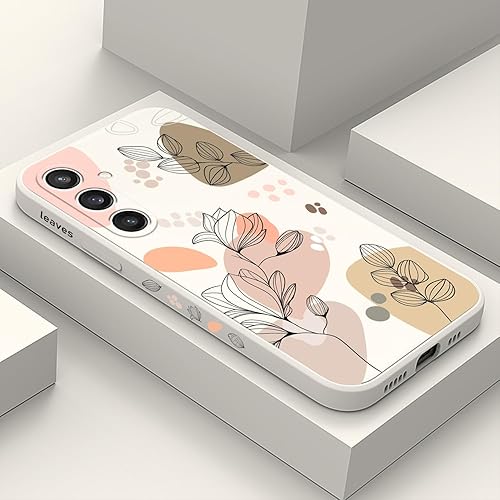 Morandi Flower - Funda para Galaxy S23 FE, diseño creativo de impresión lateral para Samsung S23 FE 5G, funda protectora resistente de silicona