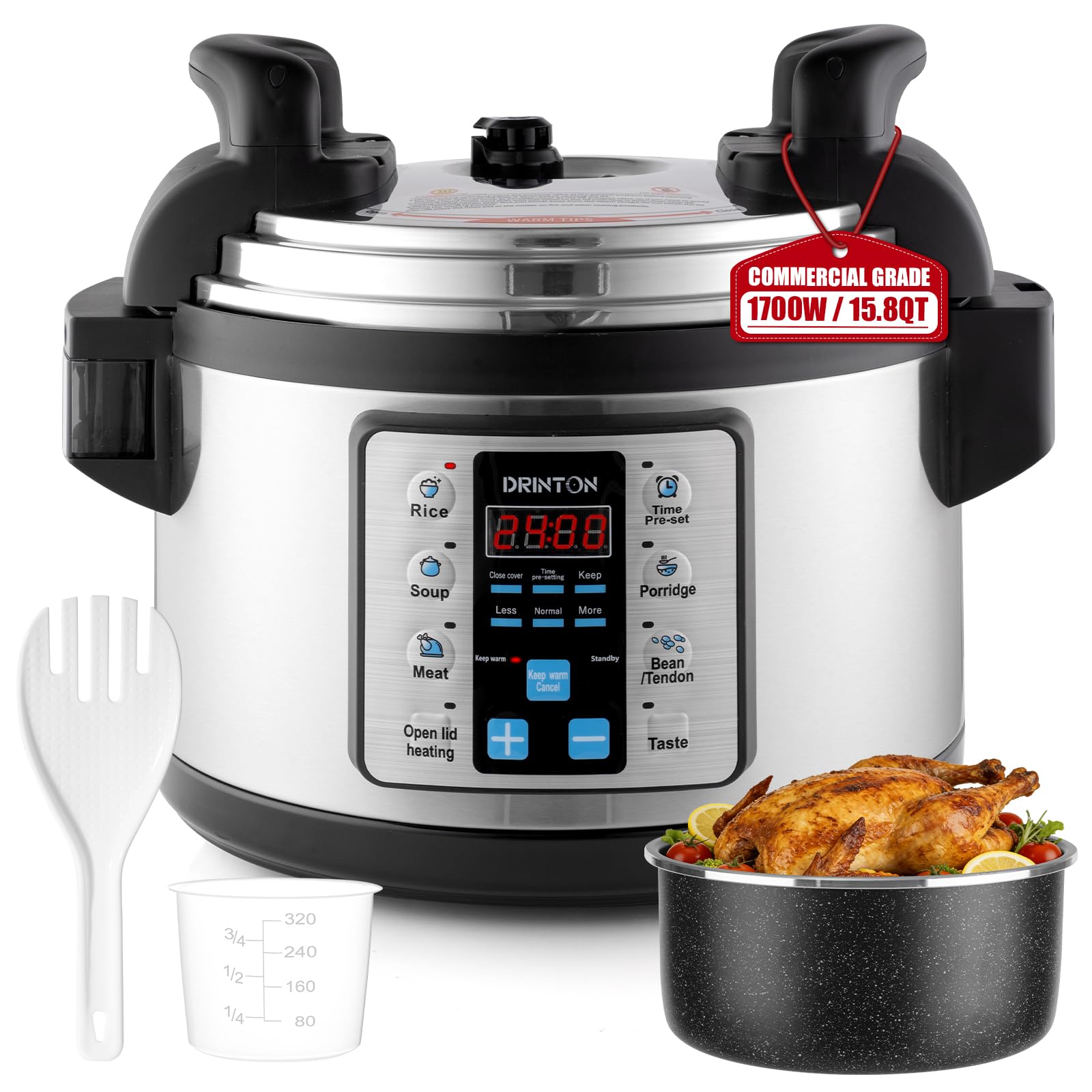 TERUISI 15.9QT/15L Commercial Pressure