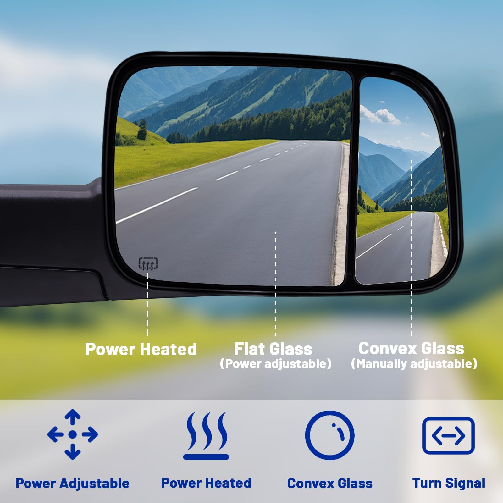 Tow Mirrors for 2009 - Key Features