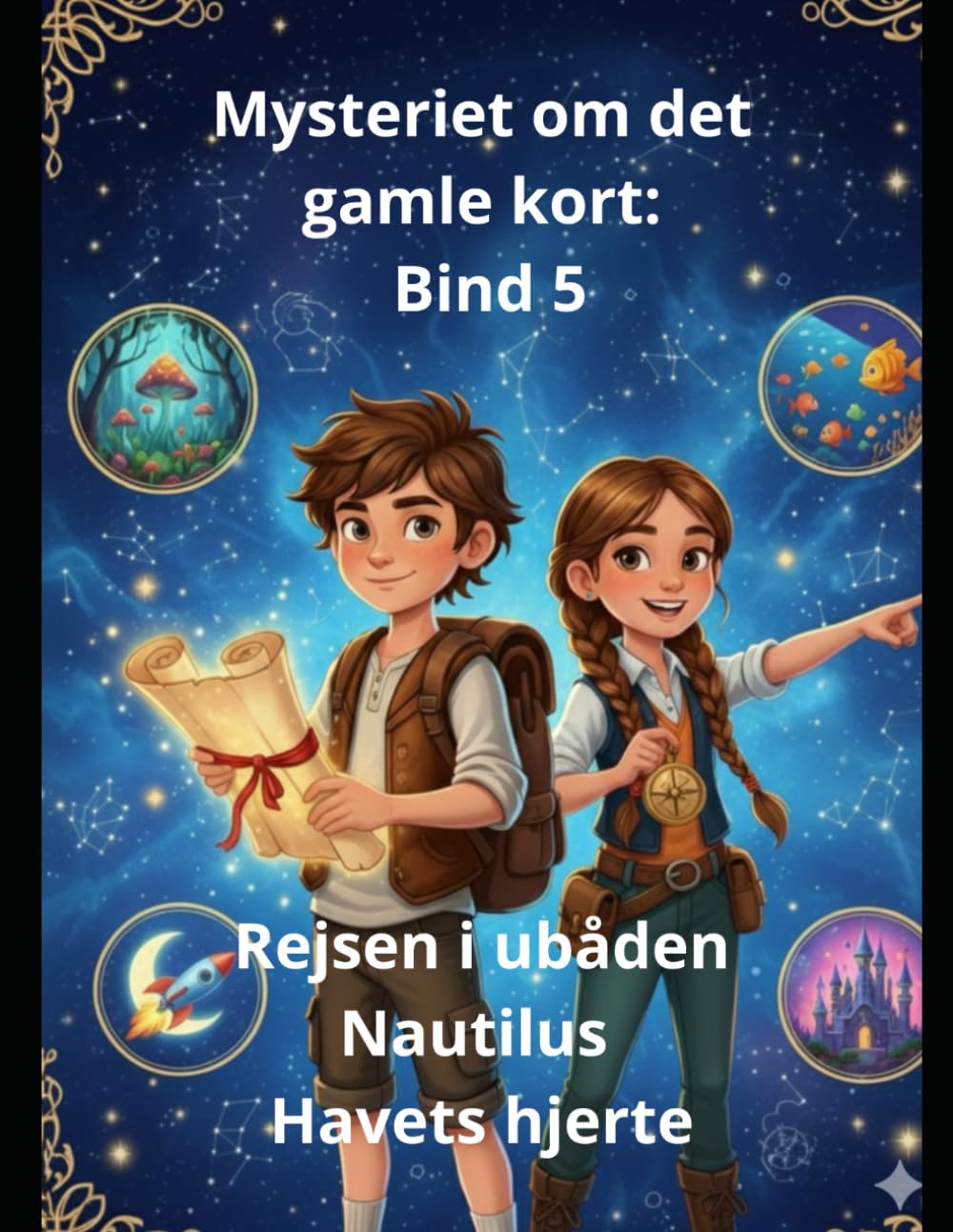 Mysteriet om det gamle kort: Bind 5 Rejsen i ubåden Nautilus Havets hjerte