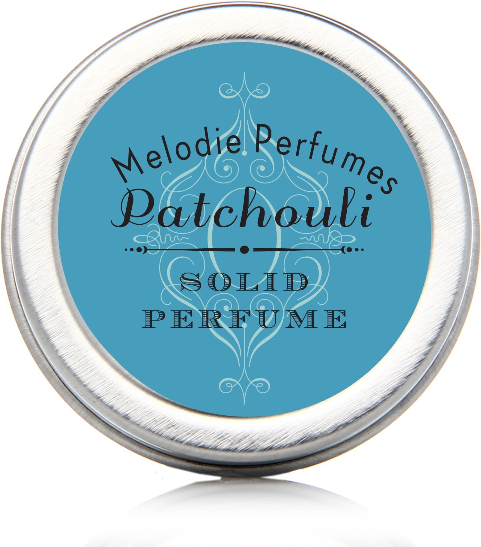 Patchouli Essential Oil Solid Perfume. Natural ingredients, Vegan, Single Note scent, Aromatherapy. One half ounce tin