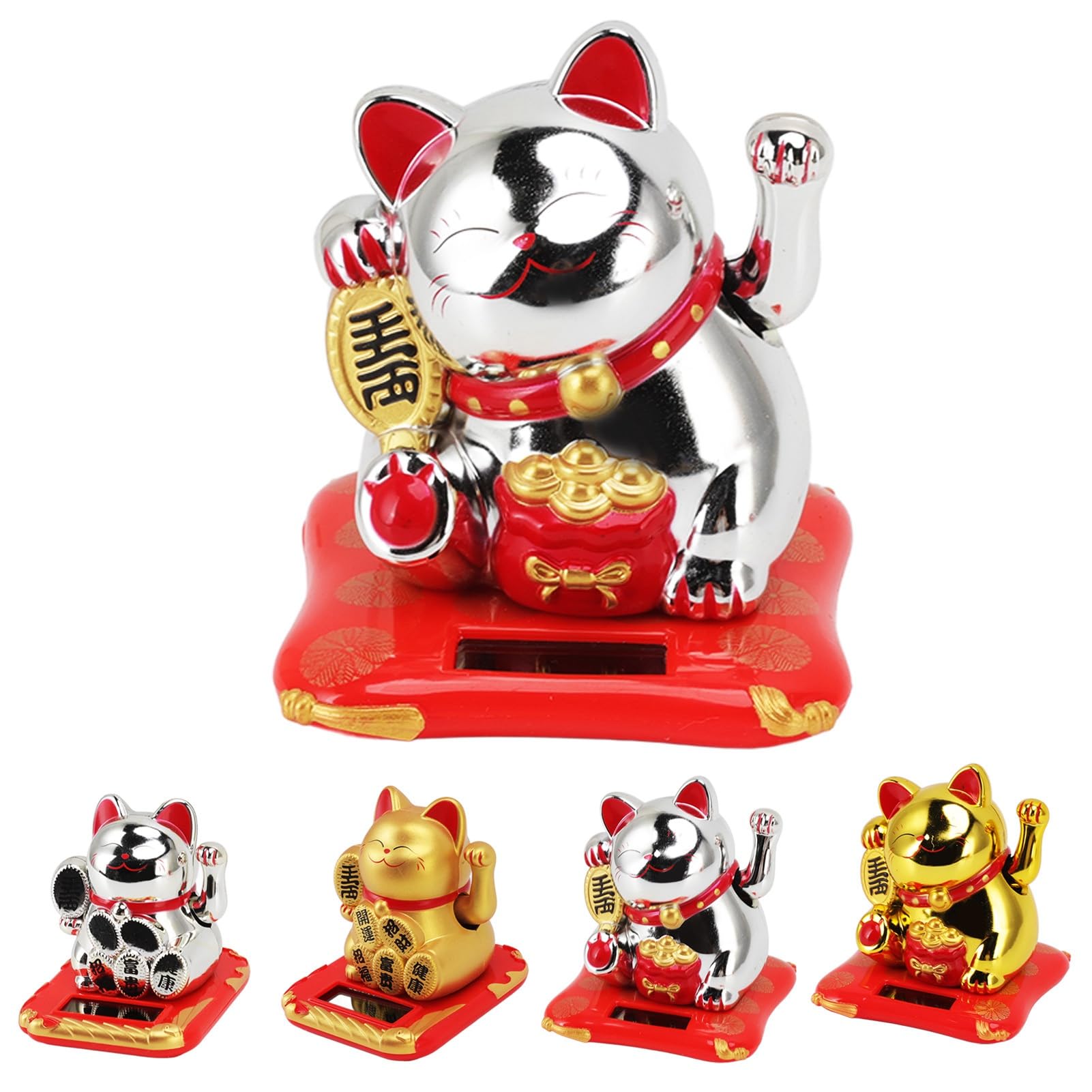 Chat De Fortune, Vif Et Charmant, Porte-bonheur Maneki-Neko, Décoration Ornementale Pour Décorer Le Bureau, Le Salon(Money)