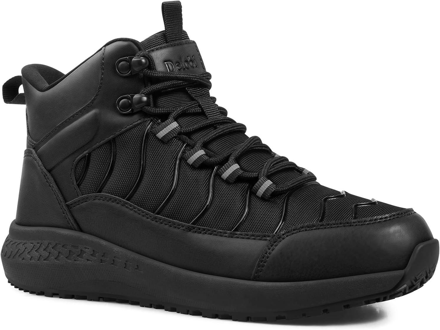 Women Slip Resistant Waterproof Boots - Comfortable & Ankle Support Work Shoes for Restaurant, Casual, Hiking & Work - Zapatos Trabajo