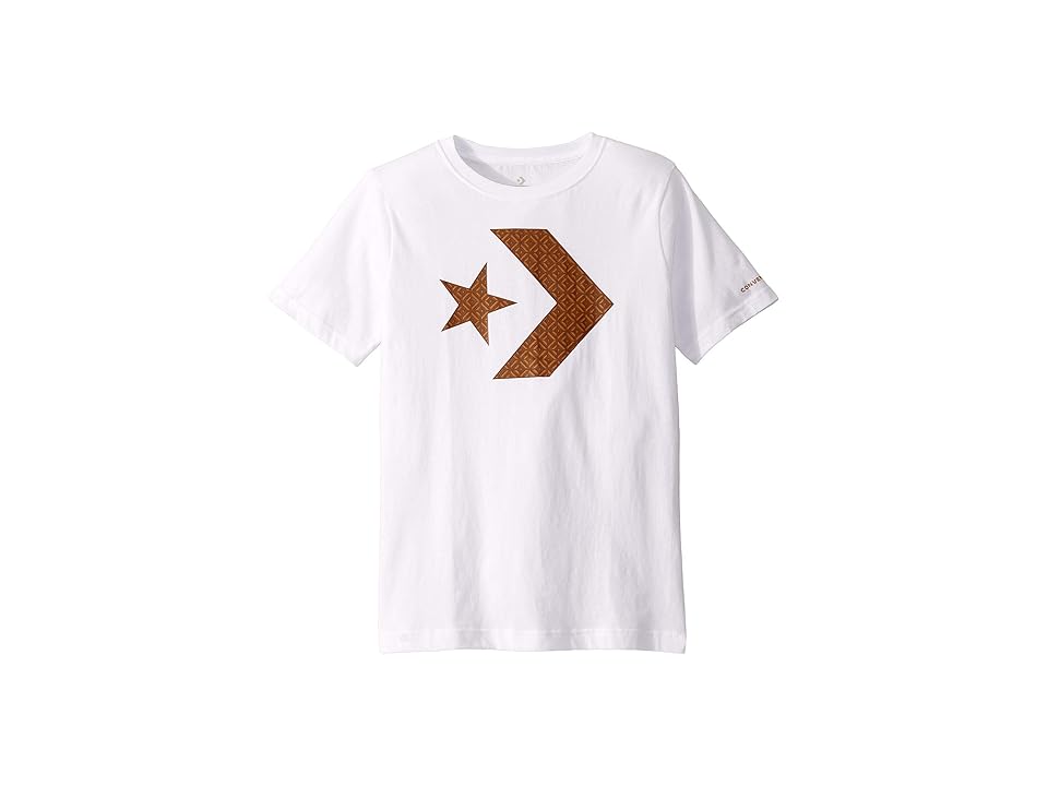 

Converse Kids Star Chevron Rubber Sole Tee (Big Kids) (White) Boy's T Shirt