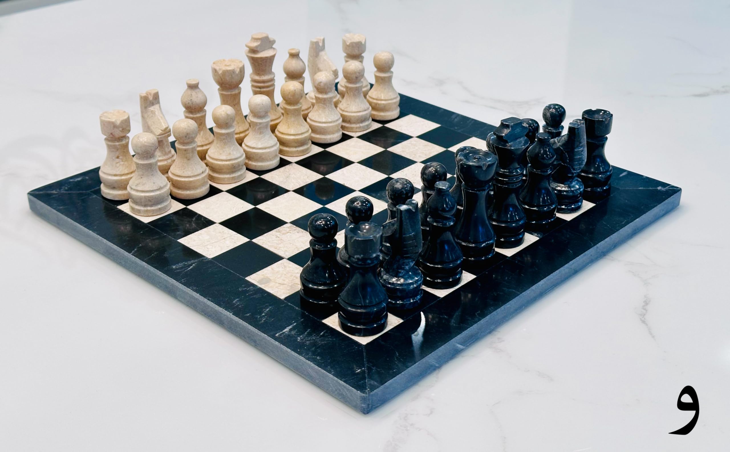 Vintage Marble Chess Set 12