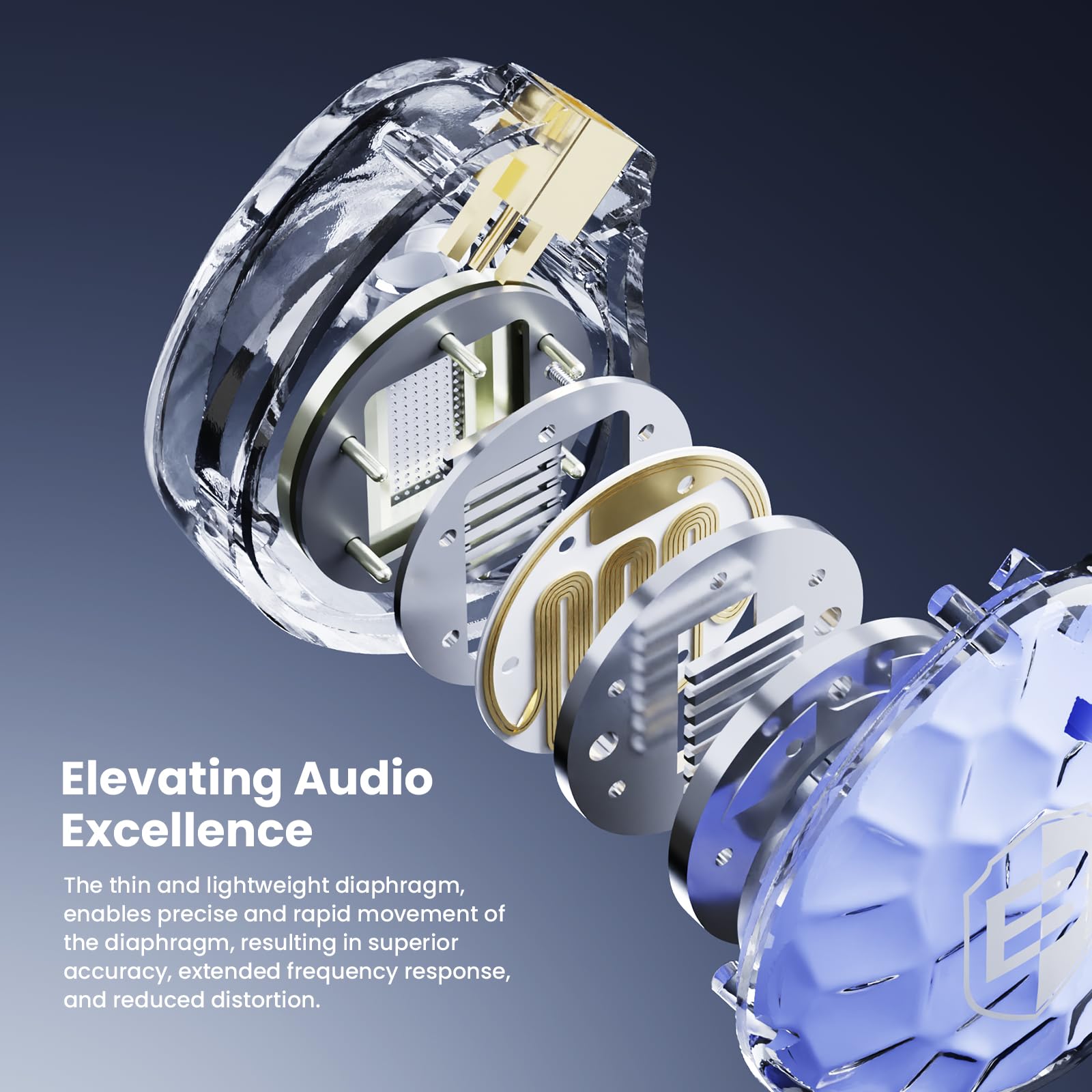 BASN ASONE 14.2mm Planar Driver Earphones for Musicians - Dettaglio