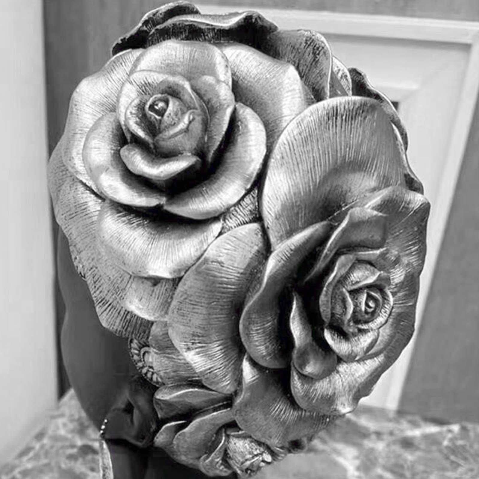 Estatua de Cabeza de Mujer Africana, Escultura Artística, Busto de Mujer de Resina Refinada, de Colección Creativo, Ideal para La Sala de Estar, Plata, Individual