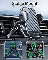 Vista 6 de Cargador de coche inalámbrico, soporte de teléfono de carga rápida de 15 W, cargador de automóvil, ventilación de aire, soporte para iPhone 14 13 12