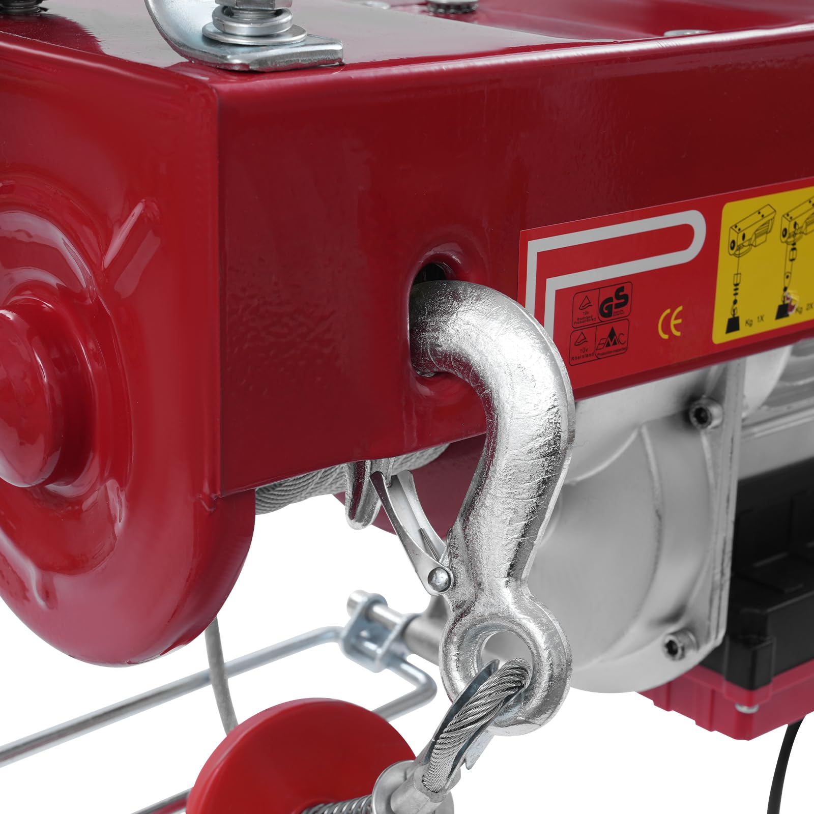 2 unidades Cabrestantes Eléctricos 800W 220V 50Hz Polipasto Eléctrico con Control Inalámbrico IP40 Polipasto Eléctrico con Eslingas, 500kg-1000kg Capacidad de Carga