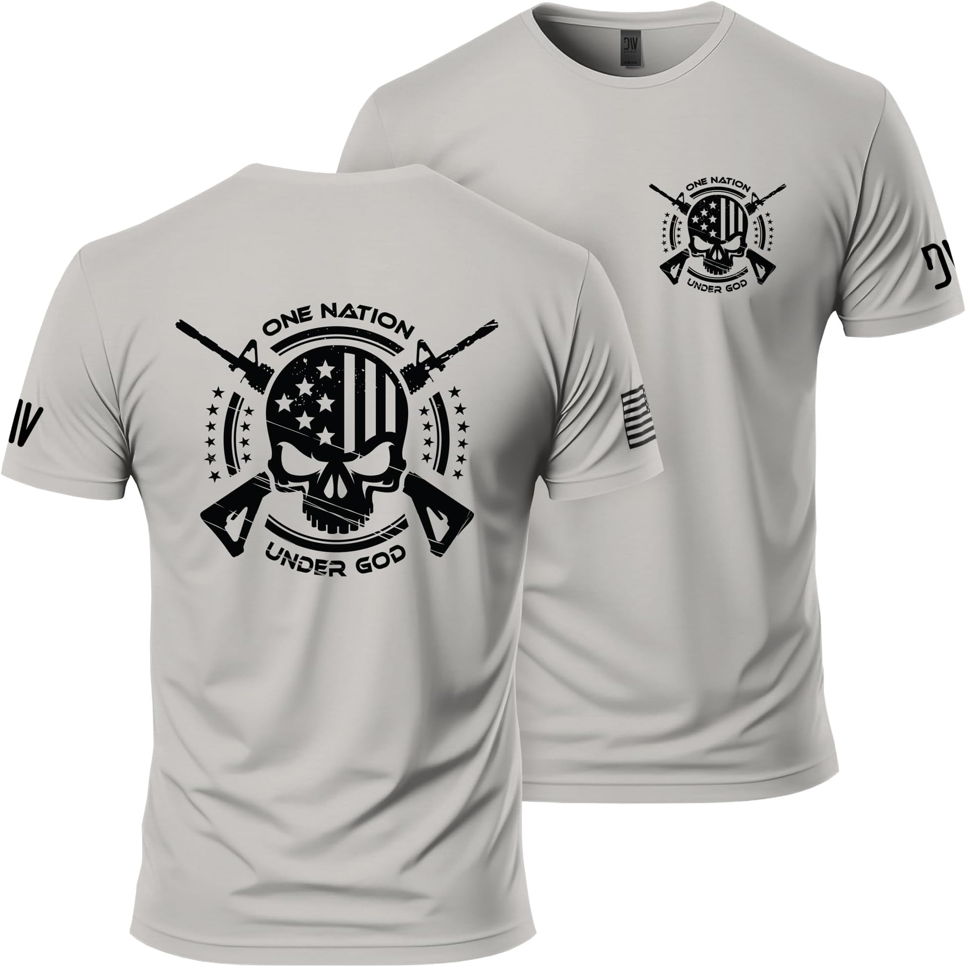 One Nation Under God T-Shirt - Ring-Spun Cotton Short Sleeve Shirt for Men
