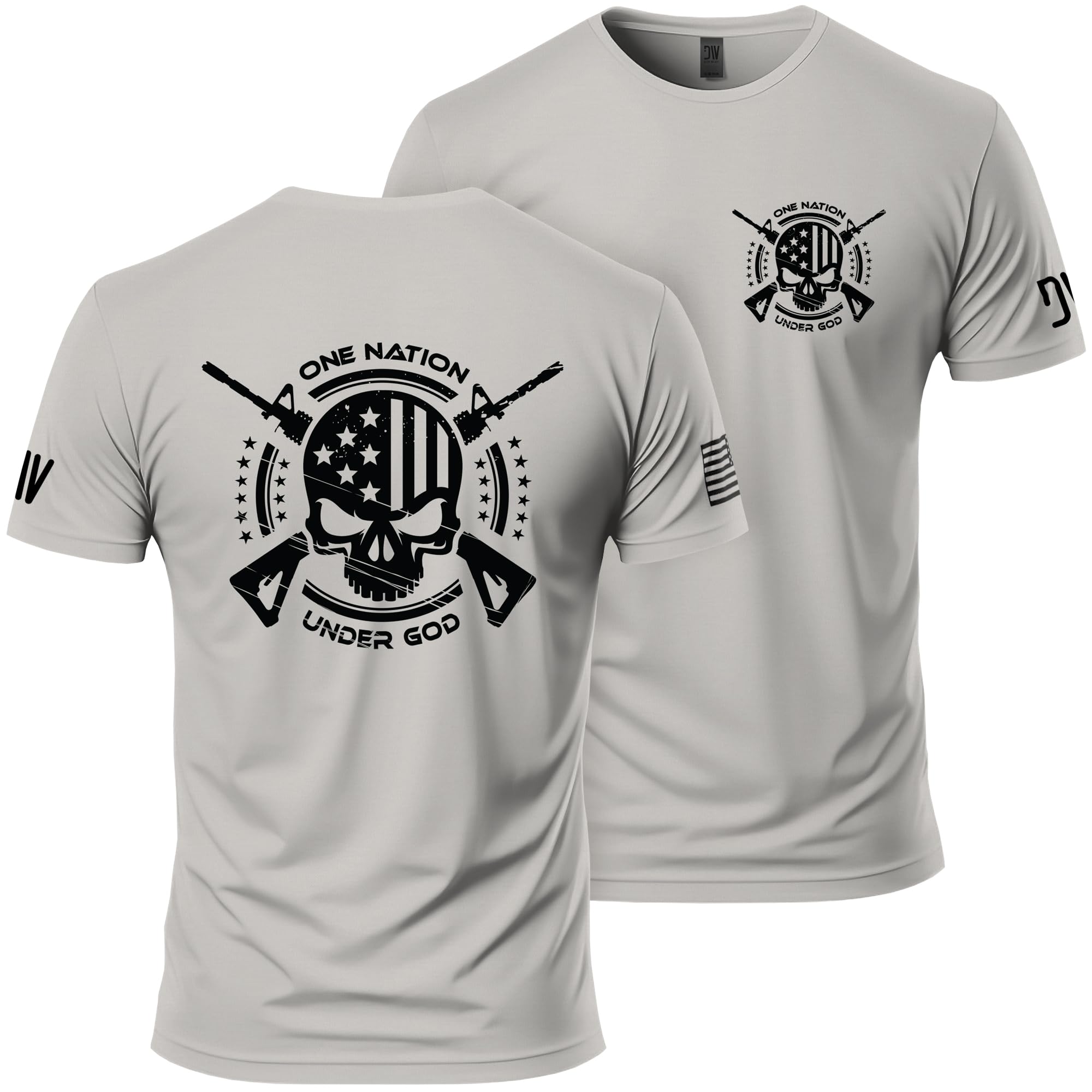 One Nation Under God T-Shirt - Ring-Spun Cotton Short Sleeve Shirt for Men