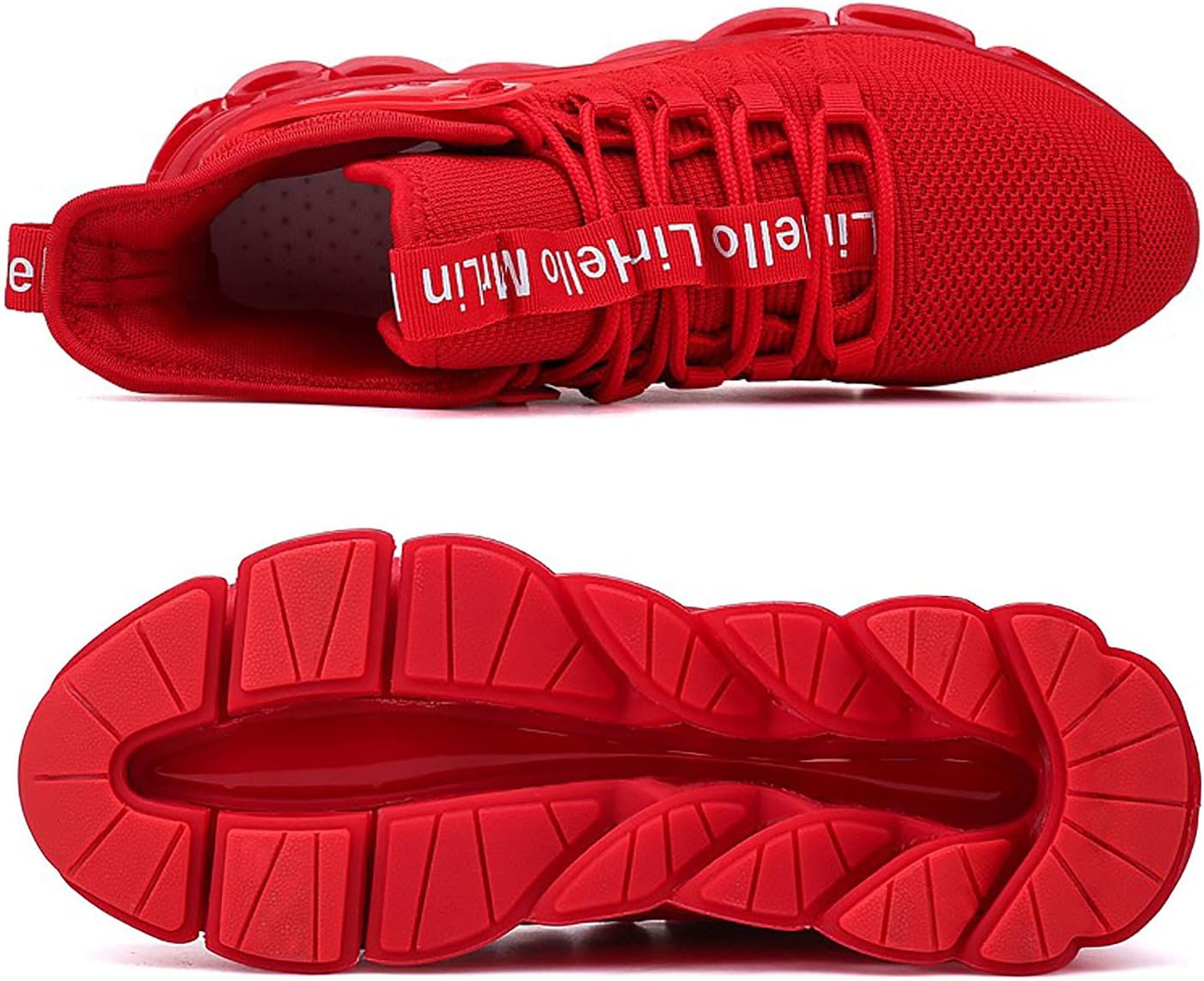 DUDHUH Running Shoes for Men Comfortable Athletic Cross Trainer Casual Walking Fashion Mens Tennis Sock Sneakers - Image 3