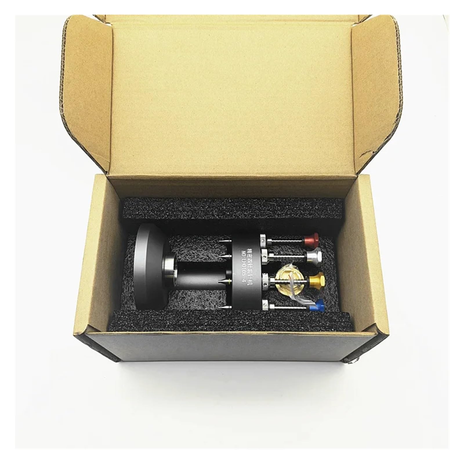 Prensador de agujas de reloj de acero de 4 pines de alta precisión, instalación, ajuste, herramientas y kits de reparación de relojes for relojeros. Para bricolaje