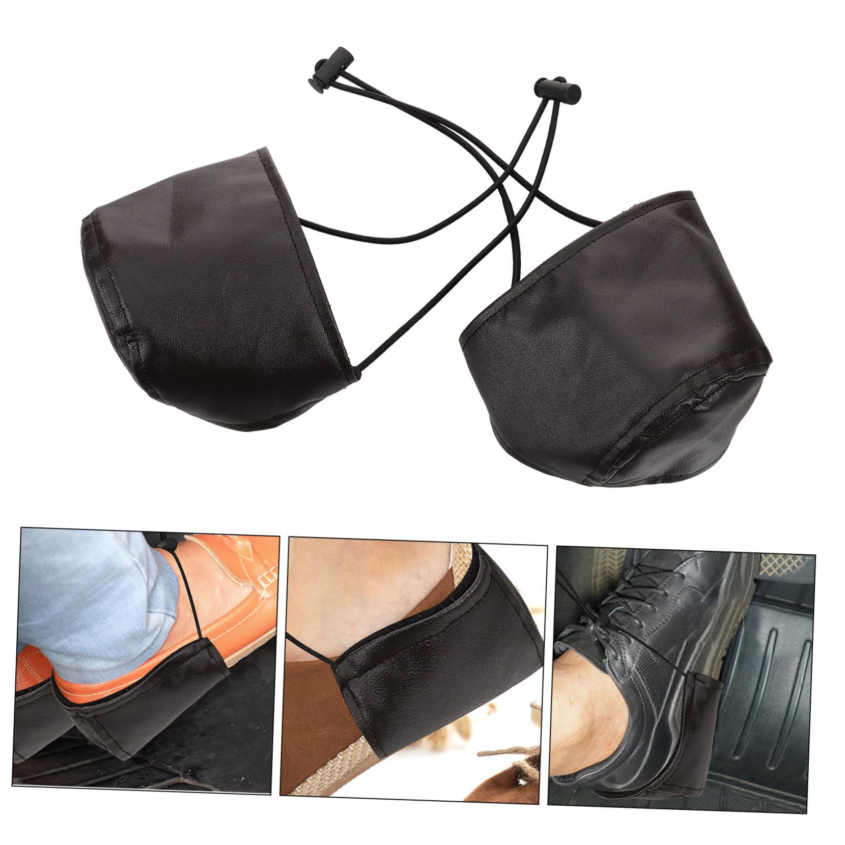 Healeved 8pezzi Coperture Per Tallone Pu Antiscivolo Da Protezione Per Calzature Copri Tallone Per Guida Unisex Accessori Per Scarpe Resistente