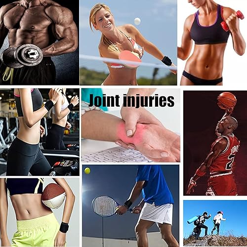 Miniatura 8 de GENERIC Paquete de 2 correas de compresión de muñeca y soporte ajustable, muñequera túnel carpiano para hombres y mujeres, entrenamiento, dolor de