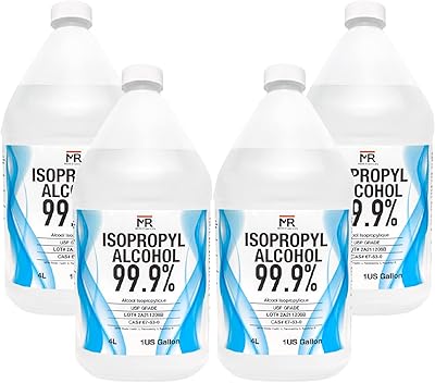 Moro Chemicals Isopropyl Alcohol 99 percent - Rubbing alcohol 99% - USP Grade - 4X4 Liters (4 Gallon) – Isopropyl Rubbing ...