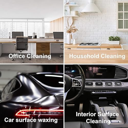 Miniatura 6 de Sukh Paquete de 16 almohadillas aplicadoras de espuma de microfibra, almohadilla aplicadora de cera para detallar, esponjas de pulido redondas de