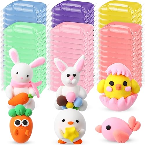 Miniatura 12 de 72 unidades de arcilla seca al aire de 2.38 libras, modelado a granel, arcilla mágica de modelado de espuma ultraligera para niños y adultos