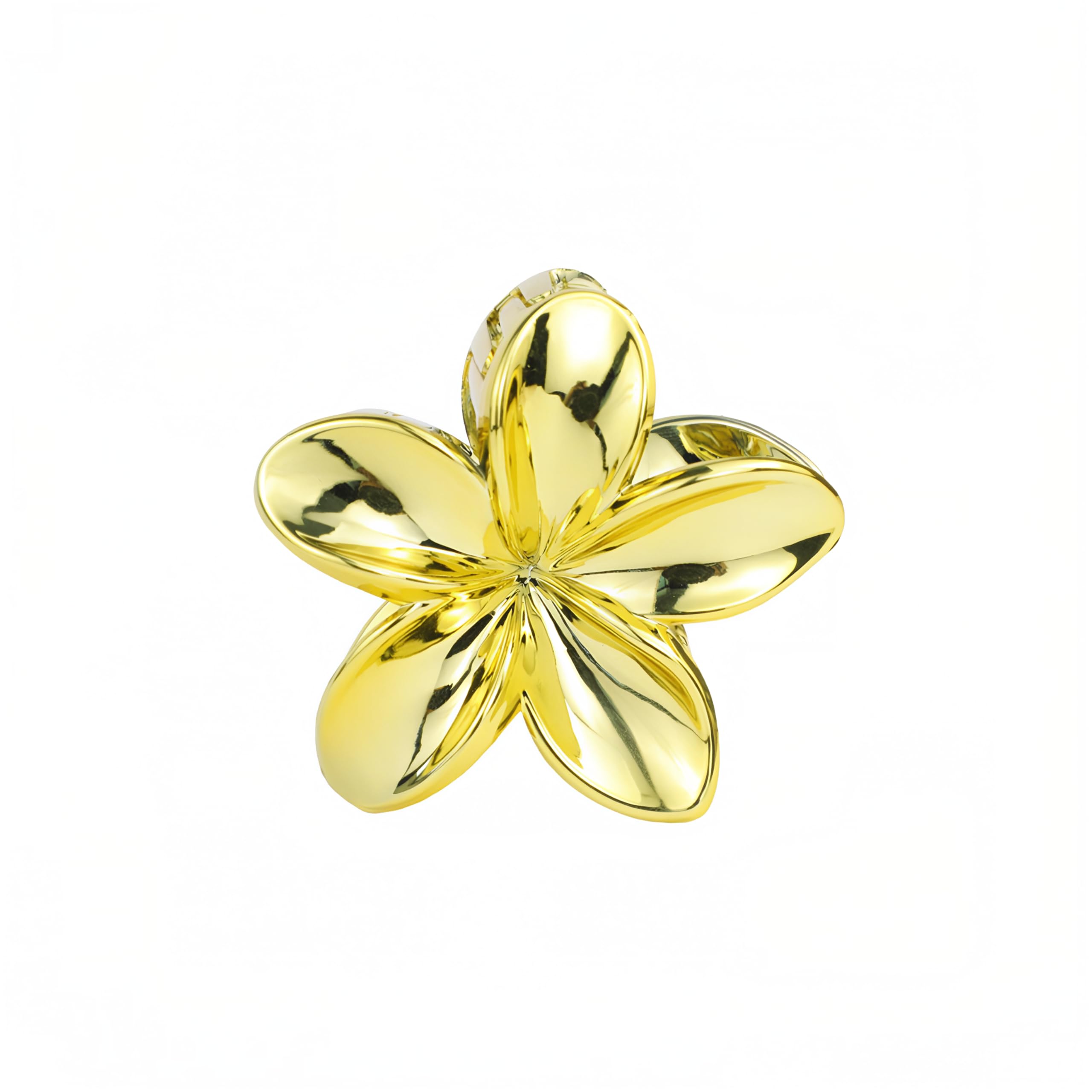 Amazon.com : 3.15'' Gold Plumeria Claw Clip, Stylish Tropical