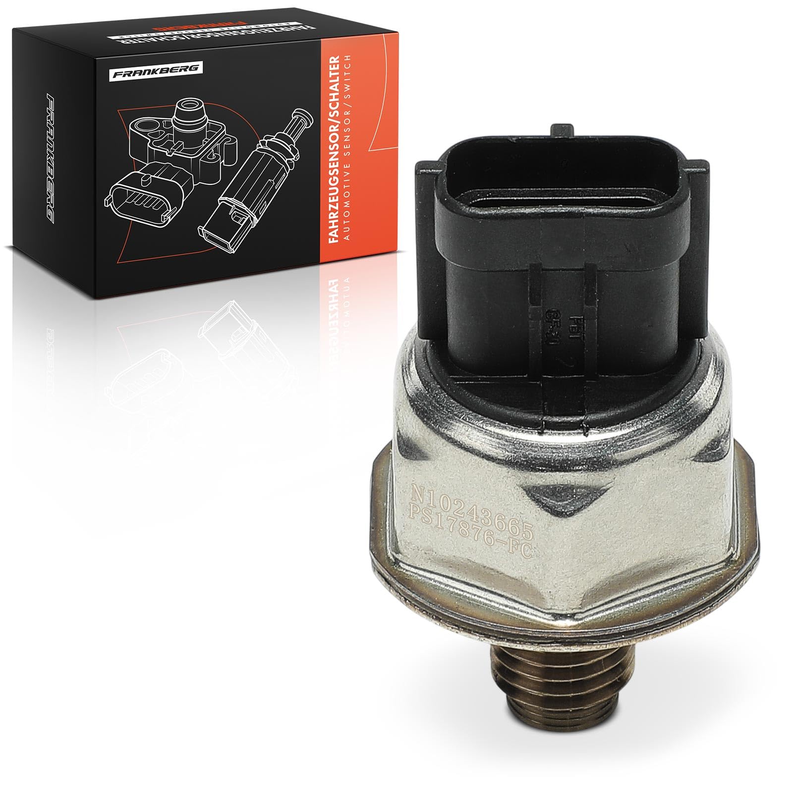 Frankberg Sensor de presión de combustible Sensor de presión 3-Polos Compatible con D-Max II TFR TFS 2.5 CRDi 4x4 2.5 CRDi 2012-2018 Replace# 8981787060,98178706