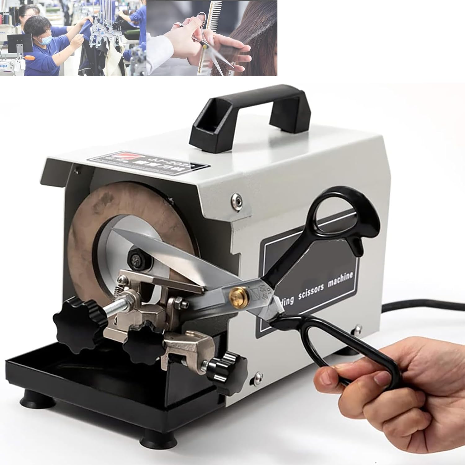220W multi-function knife sharpener, professional scissors sharpener,2800rpm/maximum sharpening width:50mm/fast sharpening, rough sharpening
