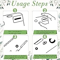 Vista 5 de Paquete de 6 cámaras desechables a granel para bodas, eucalipto de un solo uso de 1.378 in de película desechable con flash, ISO 400 17 exposiciones