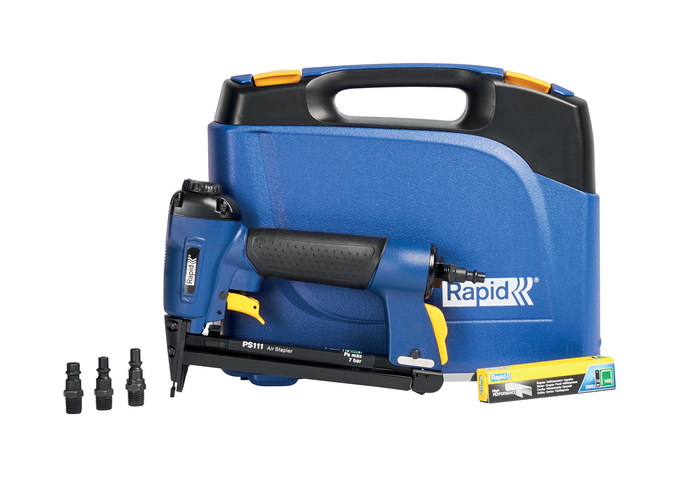 Rapid PS111, agrafeuse pneumatique, charge rapide, échappement ajustable