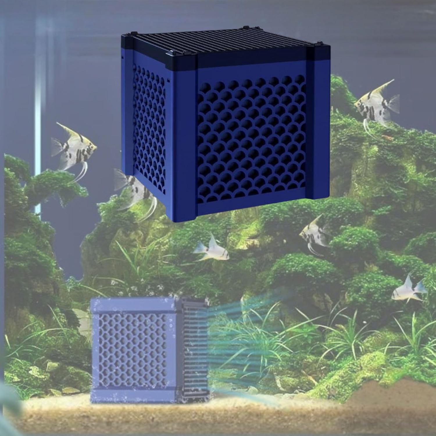 2025 Upguaded Pure Cube Water Trough Filter 2.0, Filternatur Horse Water Trough Filter, Activated Carbon, Clear up Cloudy for Pond, Aquarium, Fish Tanks Horse (red 2pcs)