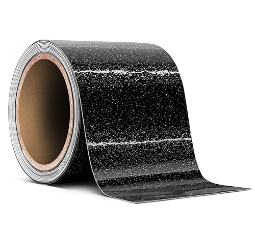 Miniatura 4 de VViViD Rollo de cinta adhesiva de vinilo de liberación de aire metálico negro brillante (1 pulgada x 30 pies)