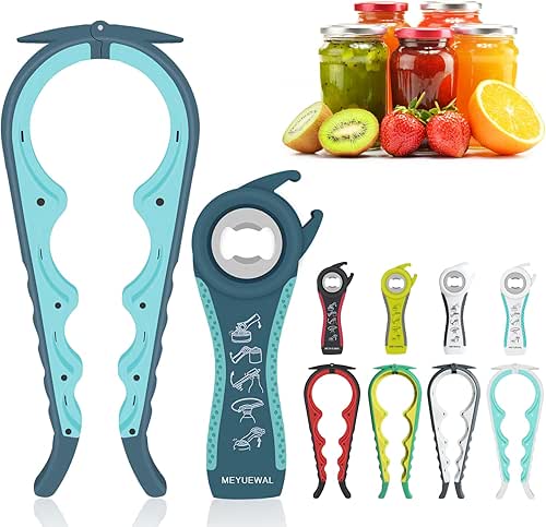 Jar Opener, 5 in 1 Multi Function Can Opener Bottle