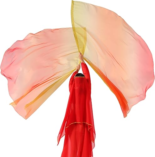 Miniatura 6 de Banderas de adoración para danza de la iglesia, banderas de danza de alabanza para conjunto de adoración (2 banderas + 2 varillas flexibles + 1