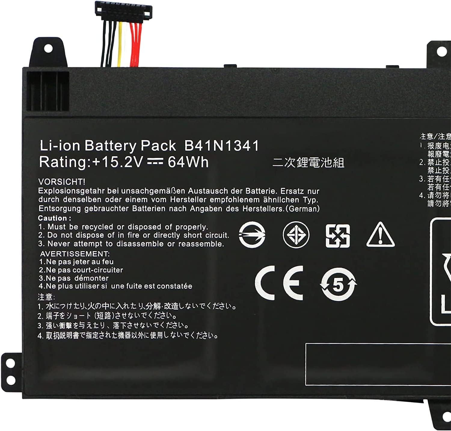 B41N1341 B41BN95 0B200-00960000 Laptop Battery Compatible with ASUS Q502LA Q502 Q502L Q502LA Q502LA-BBI5T12 Q502LA-BBI5T14 Q502LA-BBI5T15 Series(15.2V 64Wh)