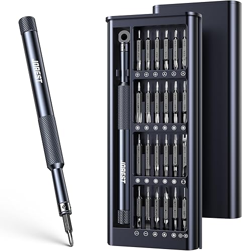 Jorest Juego de destornilladores de precisión 52 en 1, mini kit de herramientas de reparación con Torx para Macbook, computadora, laptop, iPhone,