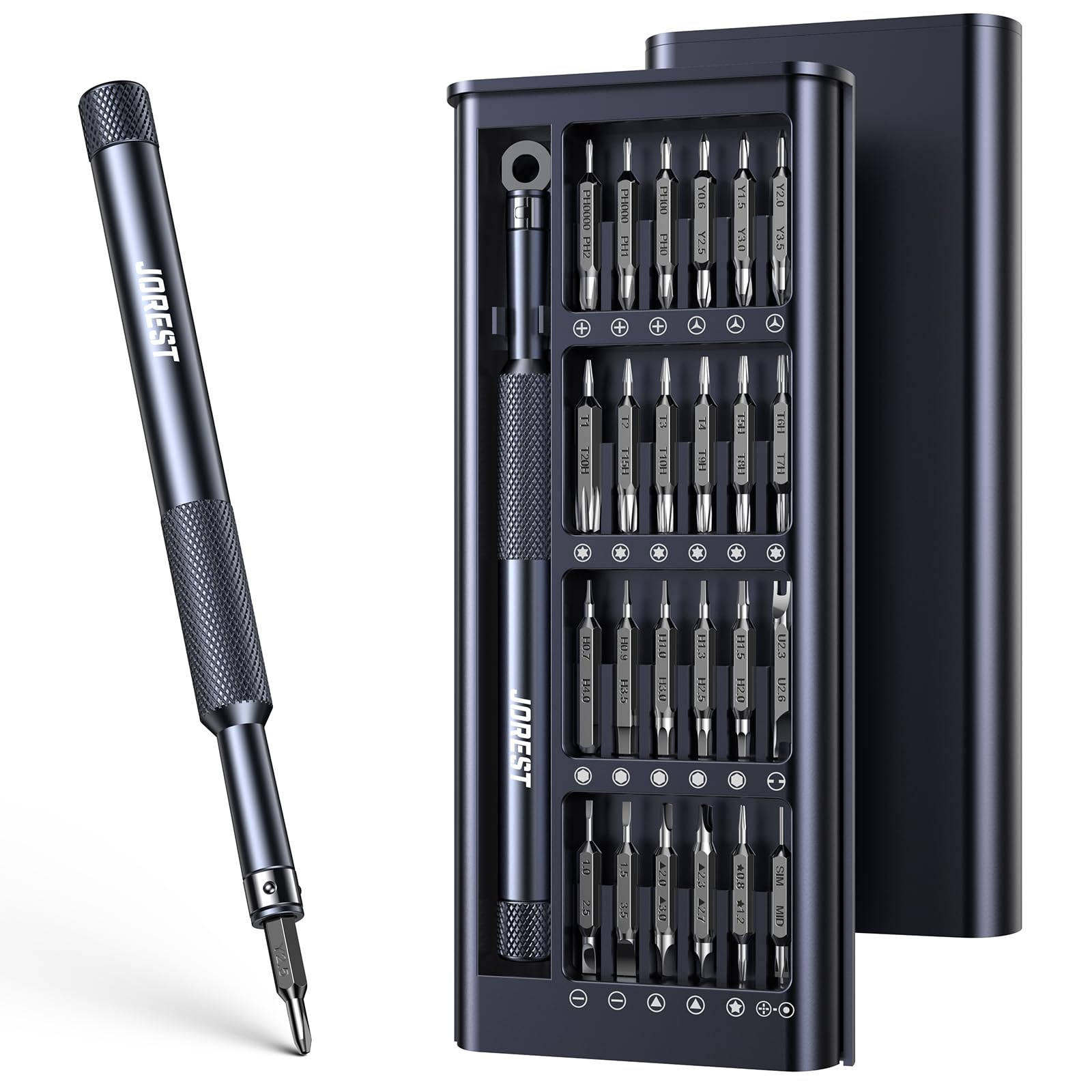 52-IN-1 Precision Screwdriver Set, Mini Repair Tool Kit with Torx for Macbook, Computer, Laptop, iPhone, PS5, Xbox, Switch, Glasses, Watch, Ring Doorbell, Electronic, Small Gift Gadget for Men