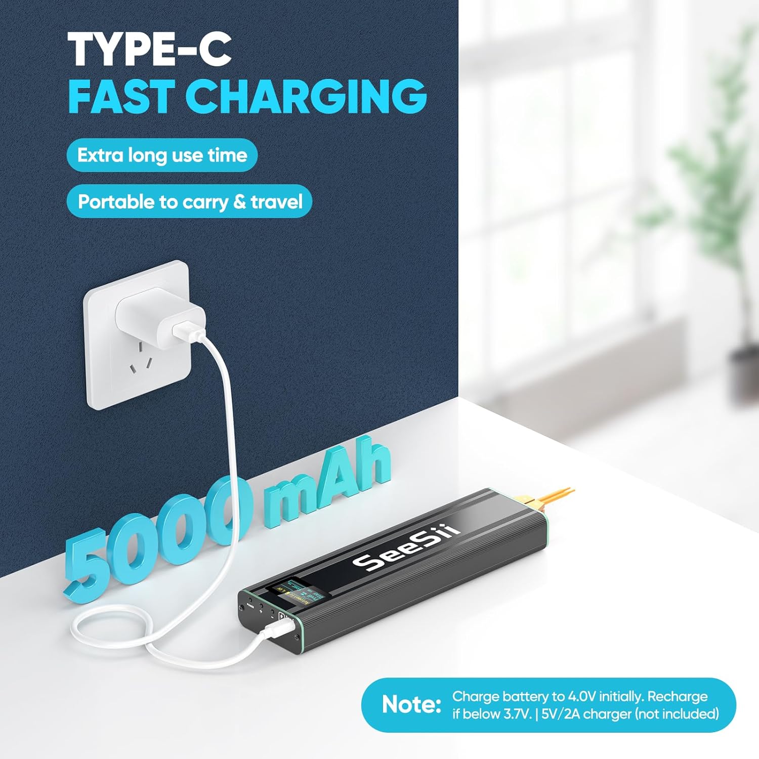 Compact SeeSii Battery Welder Showcased with Charging Features