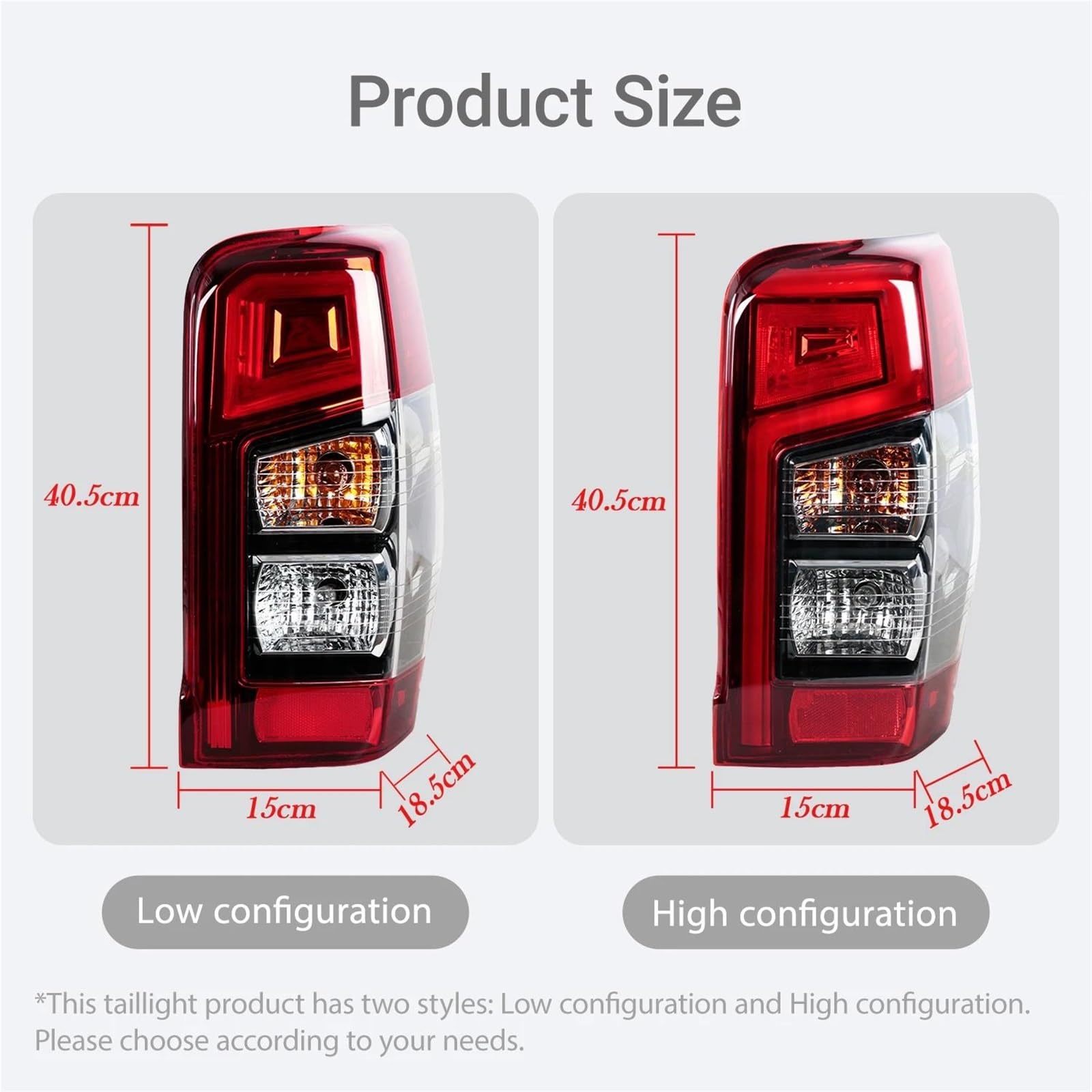 Luz Trasera Luz Trasera Para Mitsubishi L200 Para Triton 2019-2020: Freno Posición Intermitente Y Marcha Atrás (8330B213, 8330B214, Izquierda Derecha)(High Left)