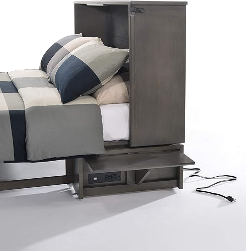 Miniatura 3 de Night &amp; Day Furniture MUR-SAGB STW y MND-GMF-TRI-QEN Sagebrush Murphy - Cama con colchón, Queen, Stonewash