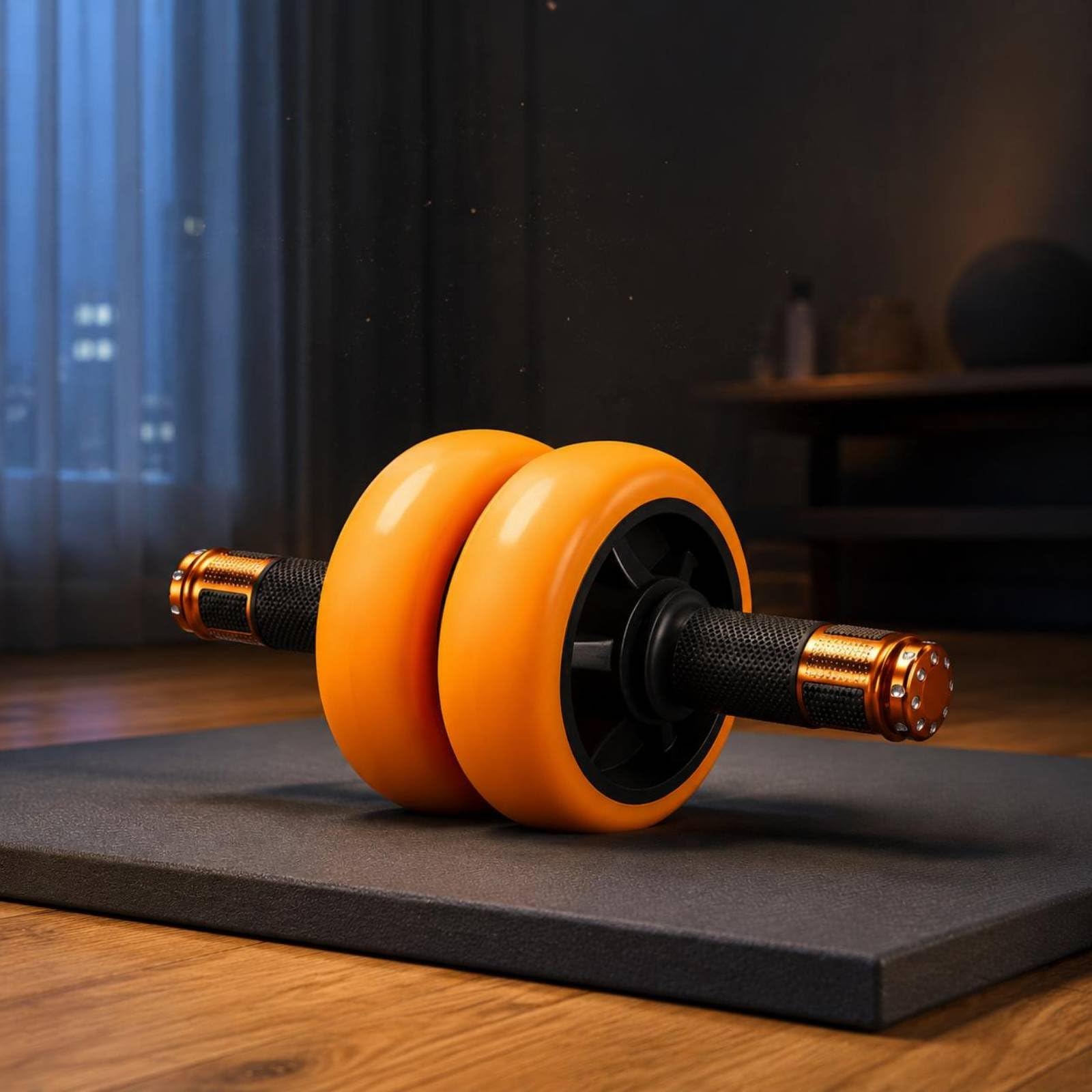 Rueda Doble Abdominal Antislizante Rueda Abdominal Doble Estabilidad Alta para Entrenamiento en Casa