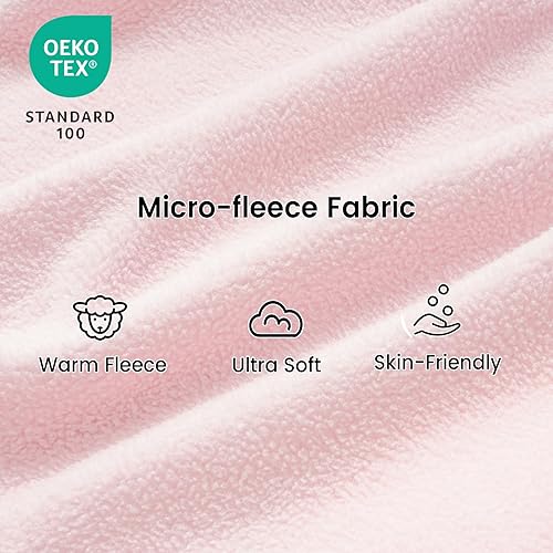 Miniatura 3 de PHF Manta de microforro polar para bebé, paquete de 2 sacos de dormir suaves con cremallera de 2 vías para bebés de 6 a 12 meses, saco de dormir