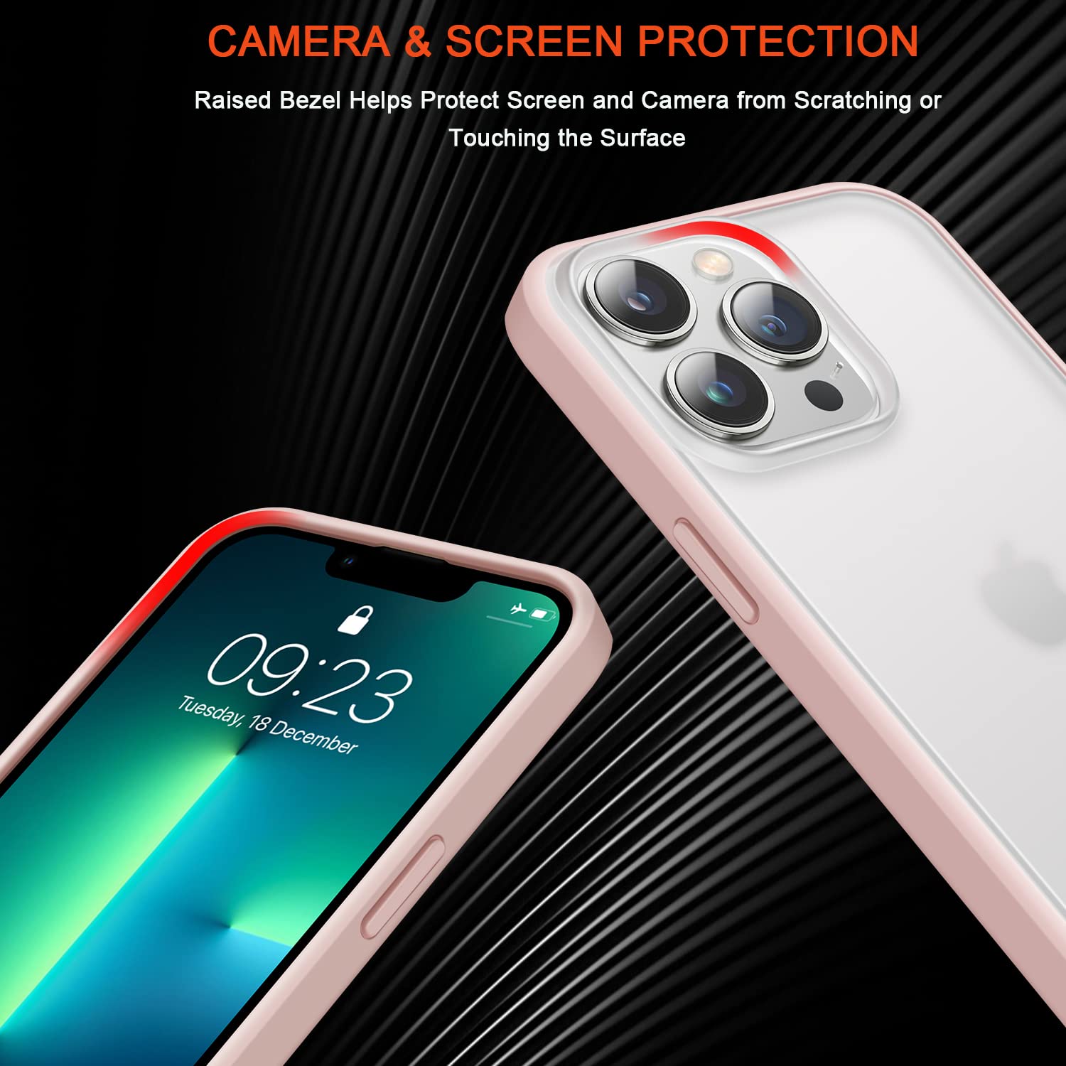 Amazon.co.jp: TENDLIN iPhone 13 Pro 用ケース 半透明 マット感