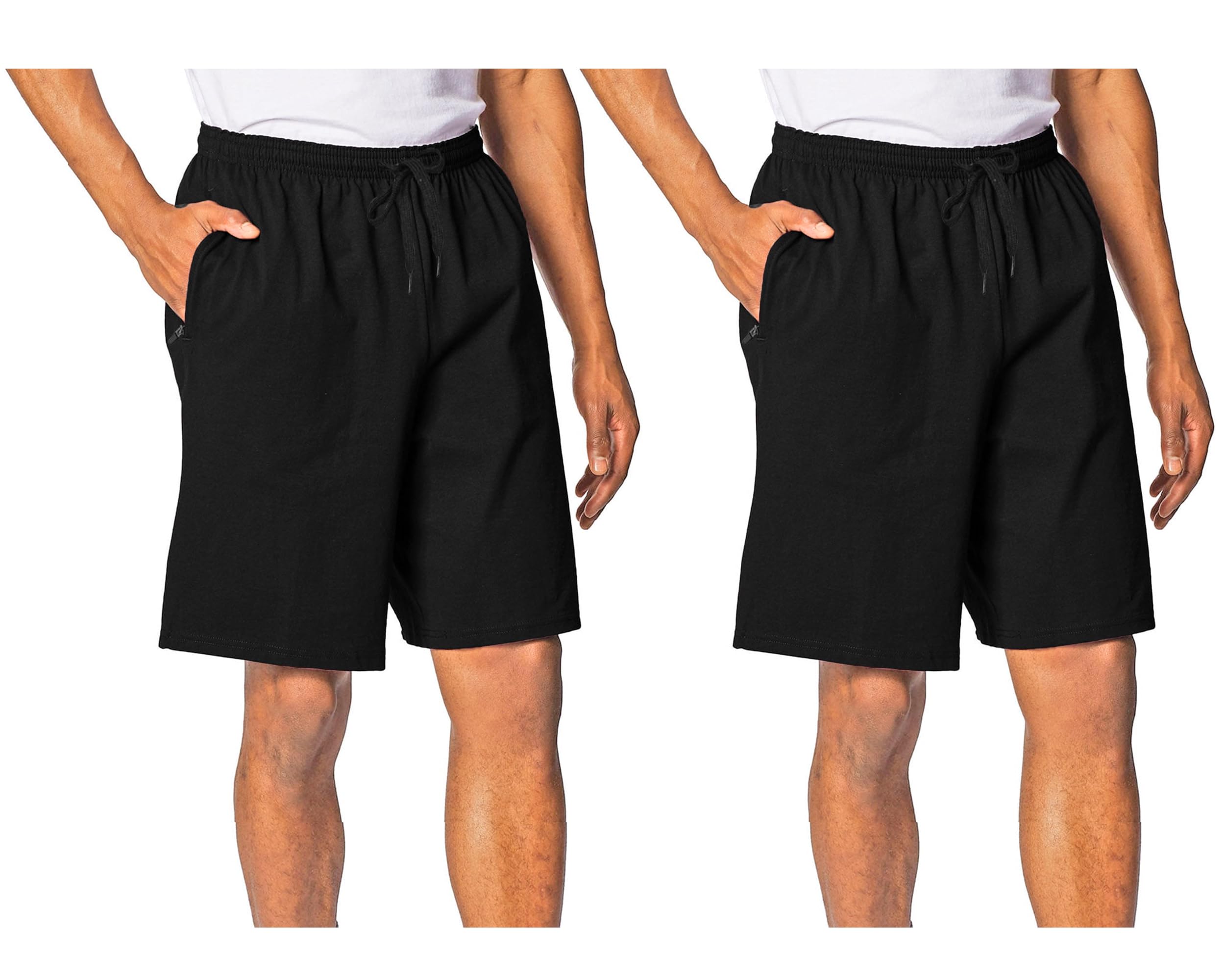 Buy That TrendzMens One Side Zipped Pockets Shorts | Men's Cotton Shorts | Shorts for Mens | Mens Shorts Combo Pack of 2