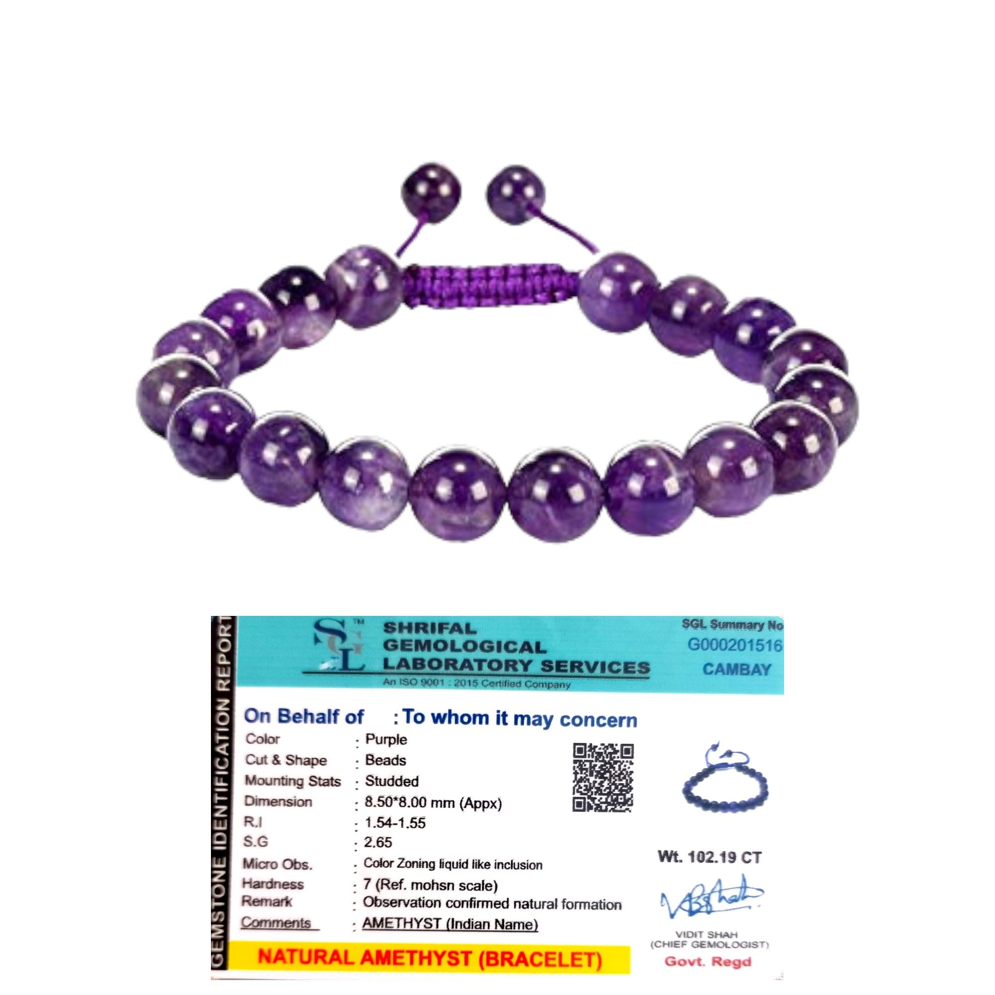 Divine Spirituals Natural Amethyst Bracelet Lab-Certified AAA Grade 8mm Thread Macrame Adjustable Original Unisex Crystal Bracelet For Luck, Manifestation & Prosperity (B0D9M4K47R) Amazon Price History, Amazon Price Tracker