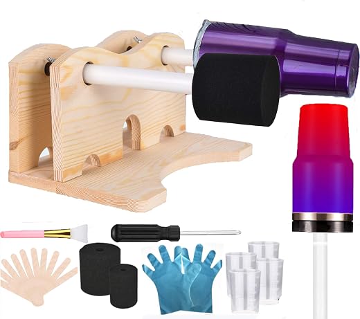 Cup Turner for Crafts Tumbler 2021 Update Double Spinner Turners Silent Rotisserie Motor for DIY Cuptisserie Glitter Epoxy Machine Working Without Noise