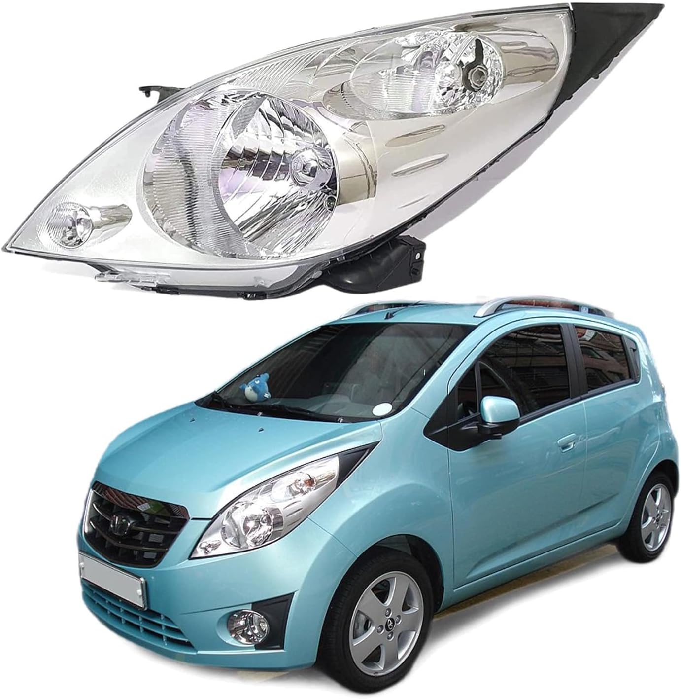 Headlight for Chevr-olet Be-at (Left/Passenger Side) 2010-2014 Type 1 (Without Adjustable Motor)