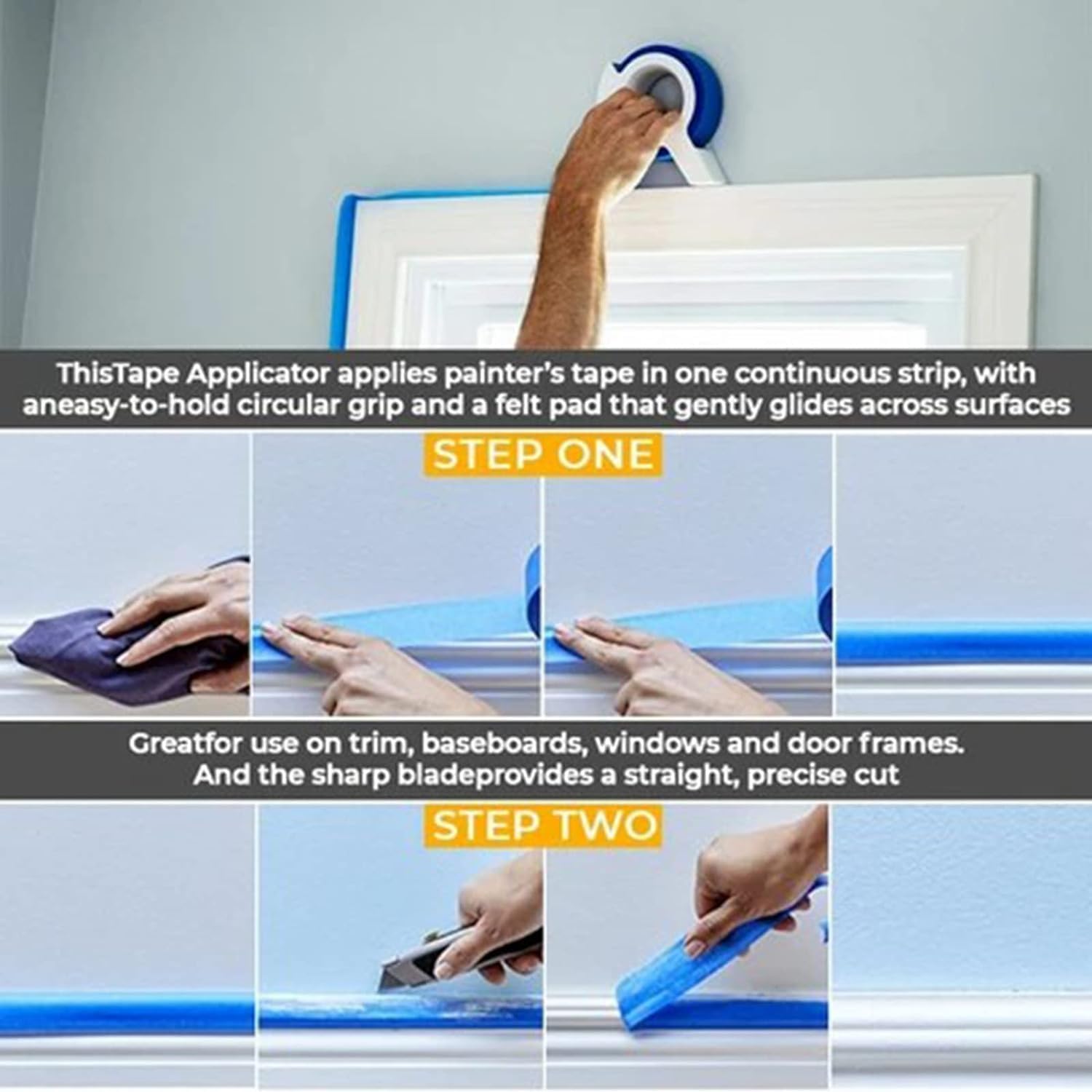 Painting Tape Applicator Easy Seam Tape Sticker Machine & Stickers Sets ...